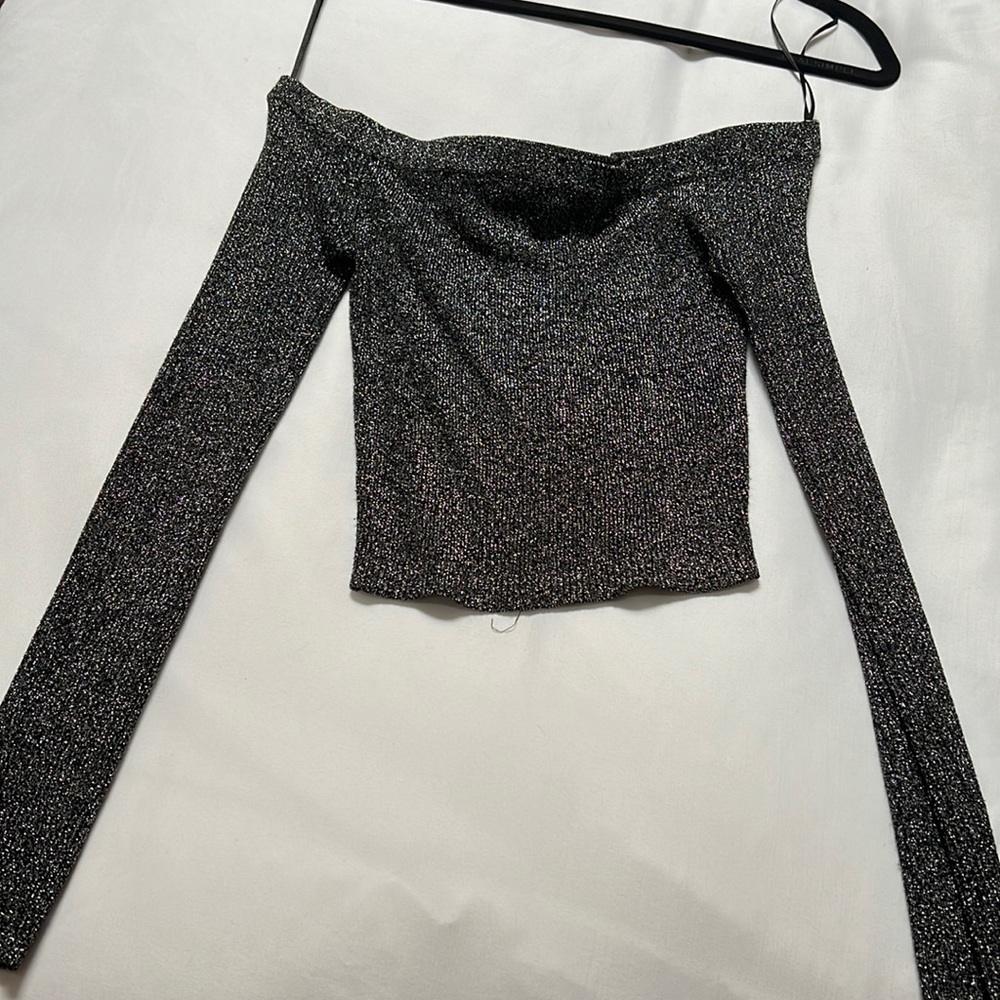 Sparkly off the shoulder top!